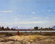 保罗 卡米尔 吉谷 : Landscape, the Banks of the Durance